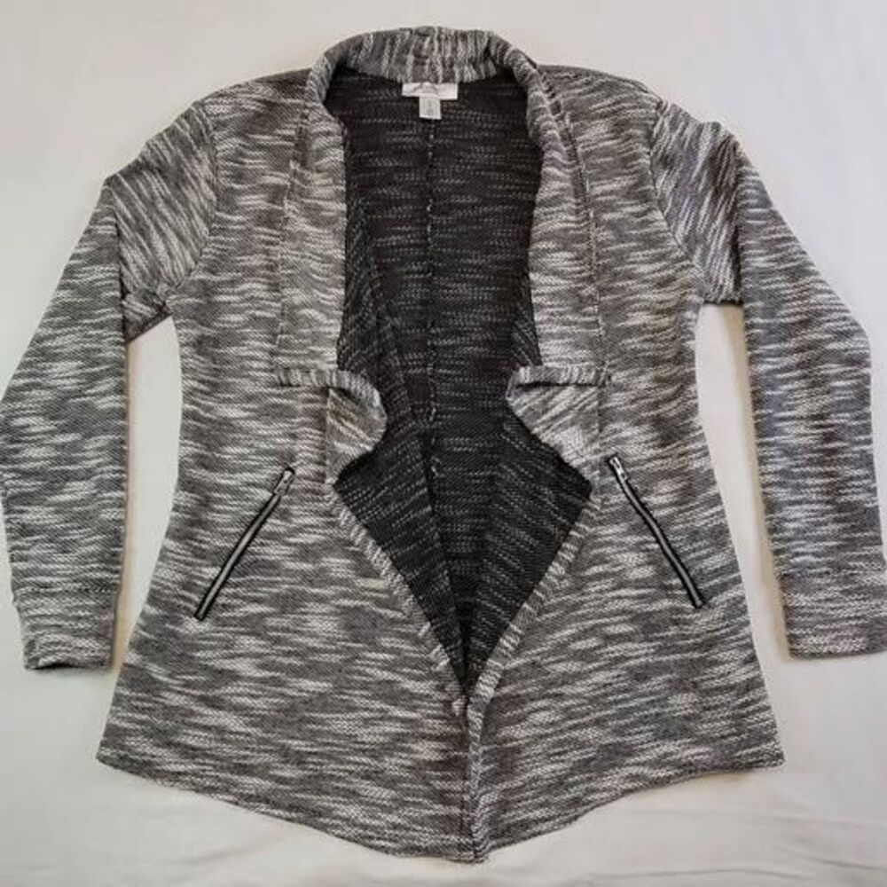 Motherhood Maternity Drape Front Sweater Coat Sz Med GUC